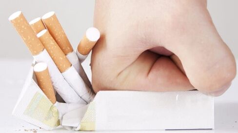 A dohányzás hirtelen abbahagyása, ami zavarokat okoz a szervezet működésében