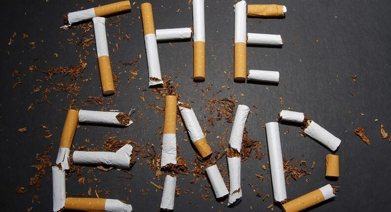 törött cigaretta és a dohányzás abbahagyásának következményei
